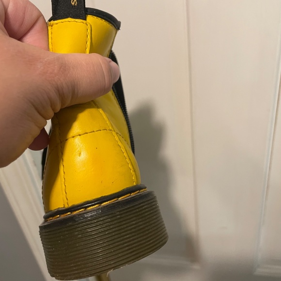 Doc Martin yellow side zip lace up boot - Picture 6 of 7